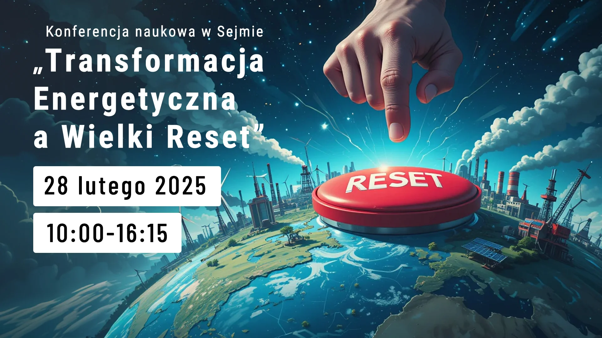 Wizje szaleńców sprzed 100 lat kontra "Transformacja energetyczna a Wielki Reset", konferencja naukowa w Sejmie RP